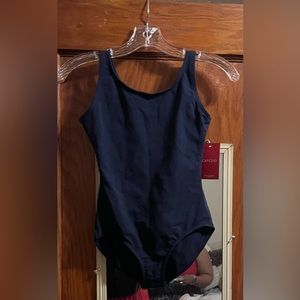 Navy blue leotard